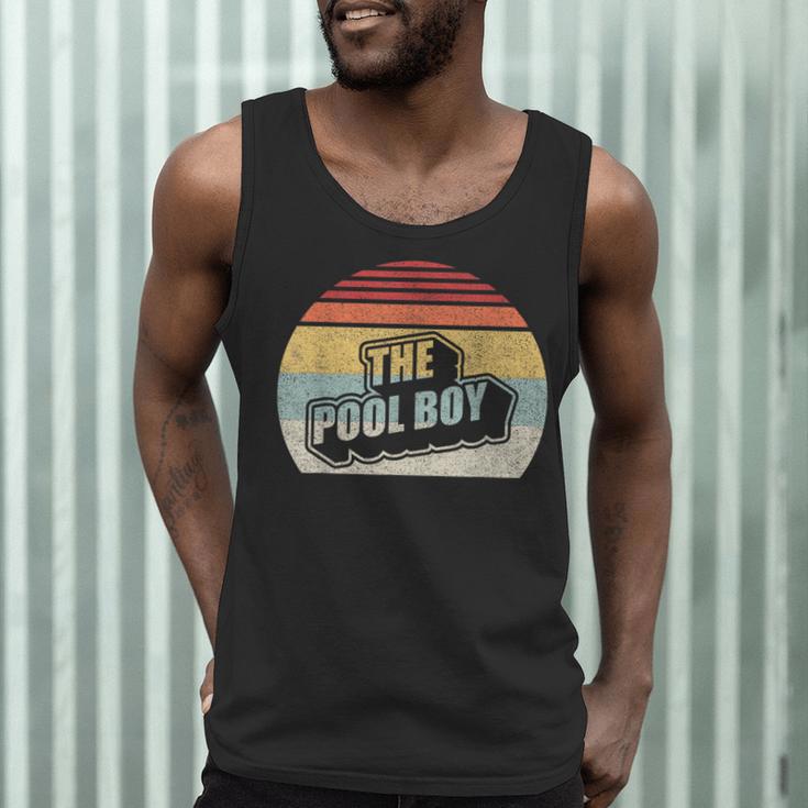 Vintage Retro The Pool Boy Men Tank Top, novelty gifts, funny gifts