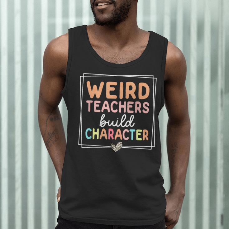 Weird Teachers Build Character Leopard Retro Teacher Men Tank Top, novelty gifts, funny gifts Weird Teachers Build Character Leopard Retro Teacher Men Tank Top, novelty gifts, funny gifts