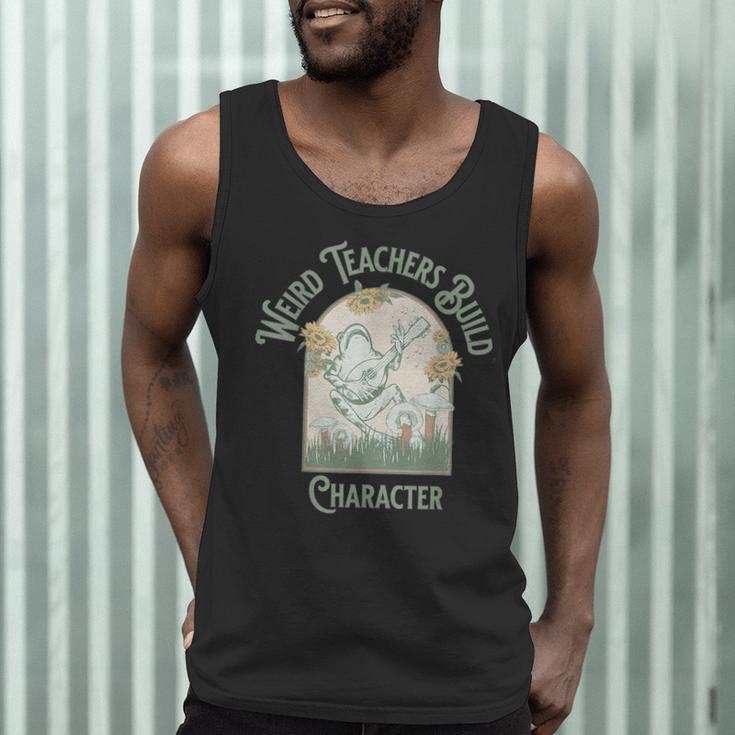 Weird Teachers Build Character- Teacher's Day Men Tank Top, novelty gifts, funny gifts Weird Teachers Build Character- Teacher's Day Men Tank Top, novelty gifts, funny gifts