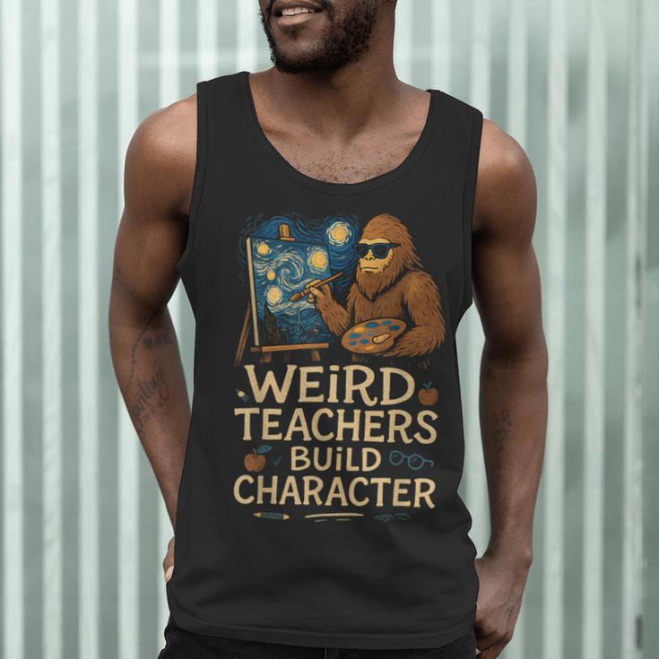 Weird Teachers Build Character Van Bigfoot Art Men Tank Top, novelty gifts, funny gifts Weird Teachers Build Character Van Bigfoot Art Men Tank Top, novelty gifts, funny gifts