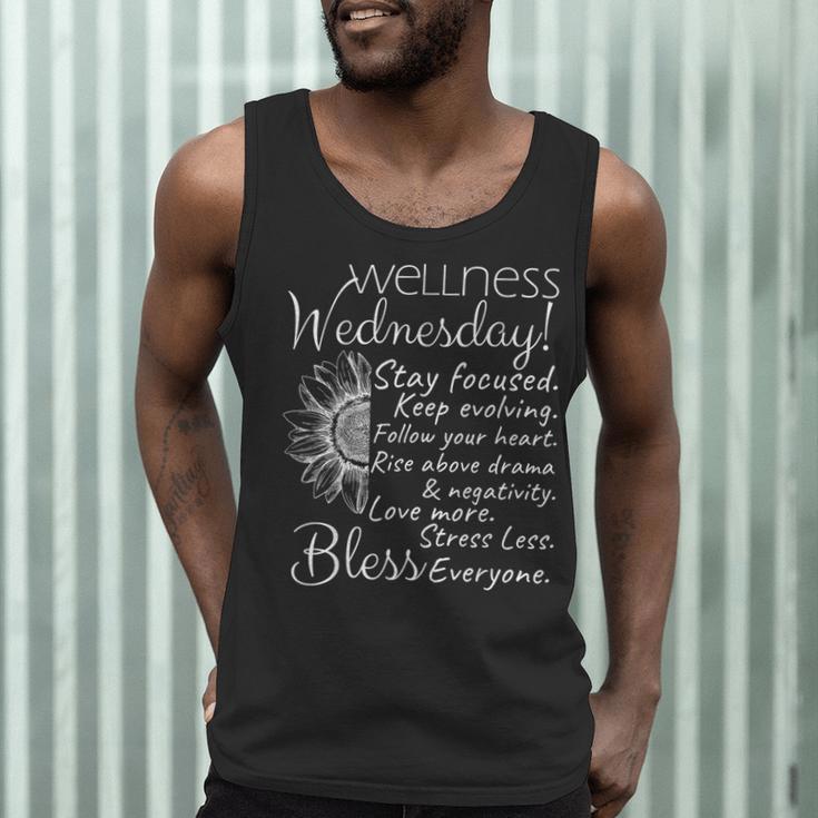Wellness Wednesday Nurse Counselor Teacher Quotes Men Tank Top, novelty gifts, funny gifts