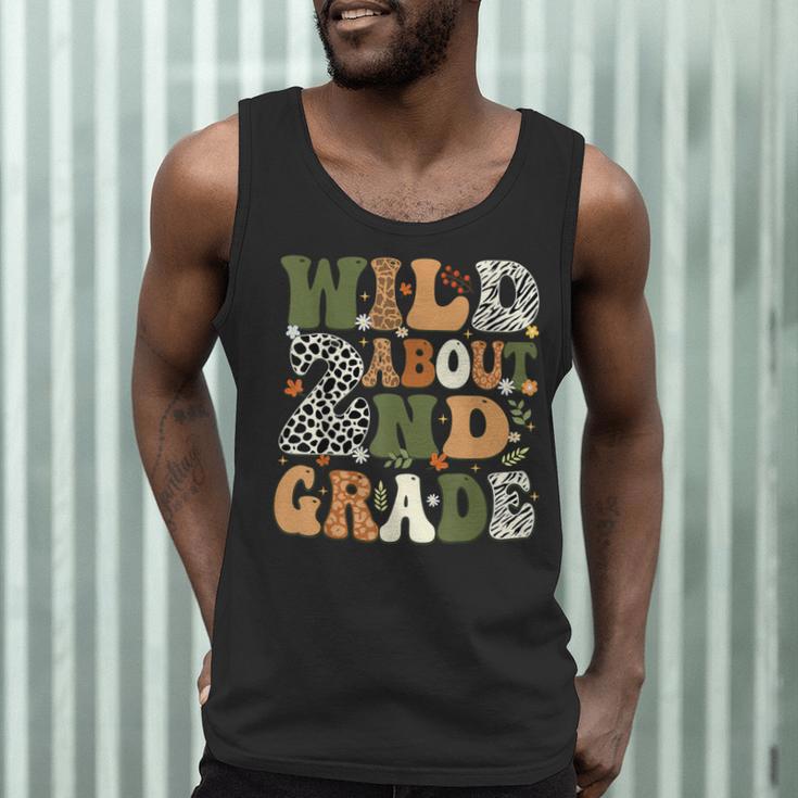 Wild About 2nd Grade Teacher Student First Day Of School Men Tank Top, novelty gifts, funny gifts Wild About 2nd Grade Teacher Student First Day Of School Men Tank Top, novelty gifts, funny gifts
