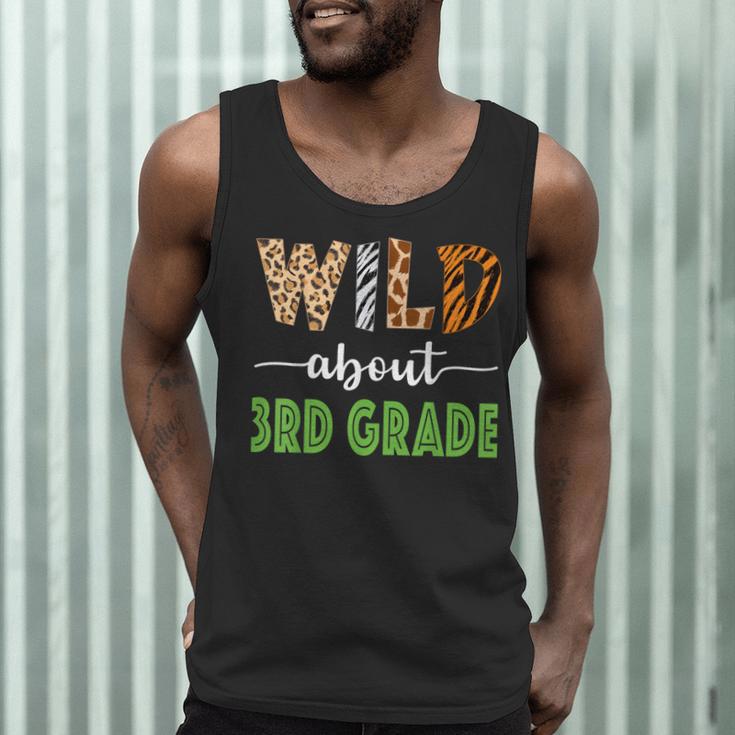 Wild About 3rd Grade Teacher Student Third Grade Zoo Safari Men Women Girls Kids Men Tank Top, novelty gifts, funny gifts