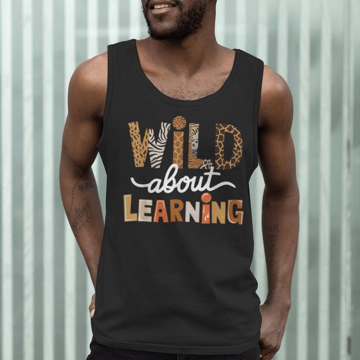 Wild About Learning Back To School First Day Teacher Student Men Tank Top, novelty gifts, funny gifts