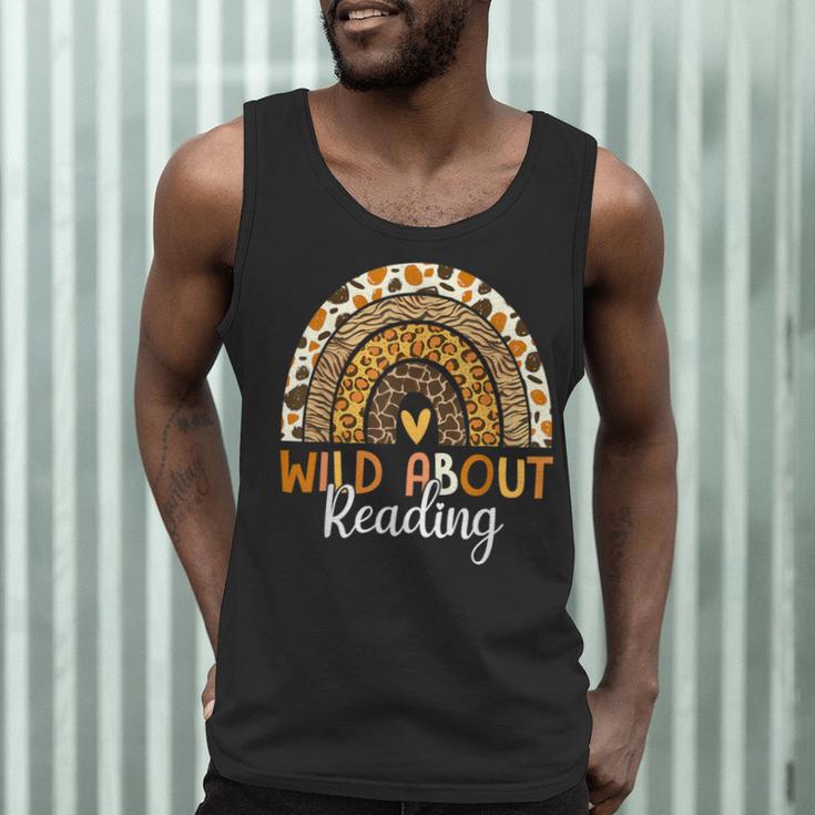 Wild About Reading Teacher Back To School Leopard Rainbow Men Tank Top, novelty gifts, funny gifts Wild About Reading Teacher Back To School Leopard Rainbow Men Tank Top, novelty gifts, funny gifts