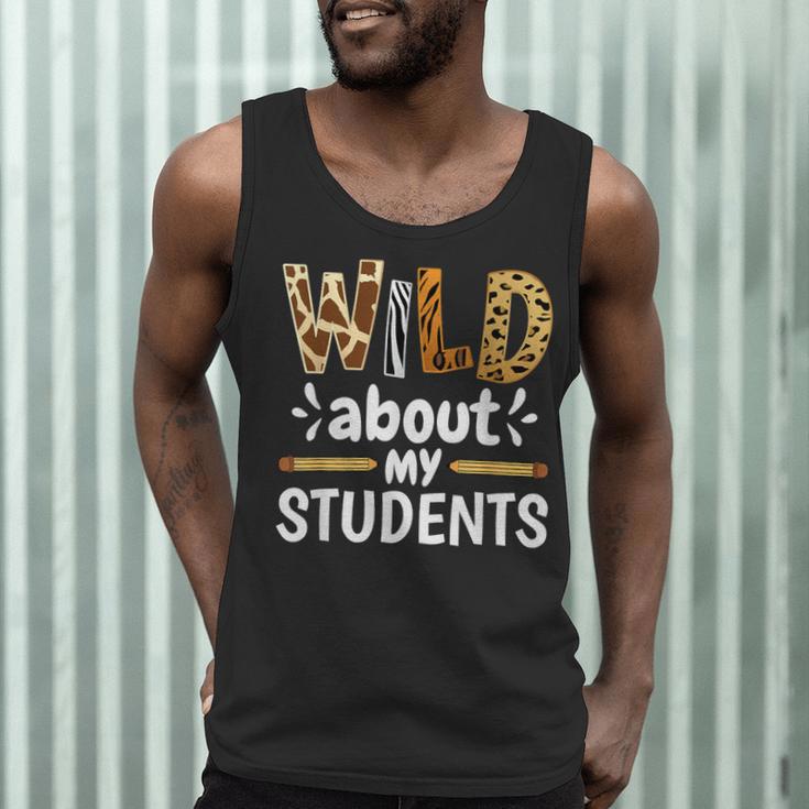 Wild About My Students School Teachers And Students Men Tank Top, novelty gifts, funny gifts