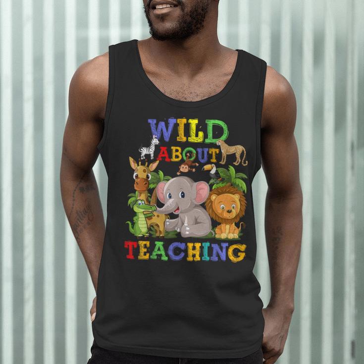 Wild About Teaching Safari Jungle School Teacher Men Tank Top, novelty gifts, funny gifts Wild About Teaching Safari Jungle School Teacher Men Tank Top, novelty gifts, funny gifts