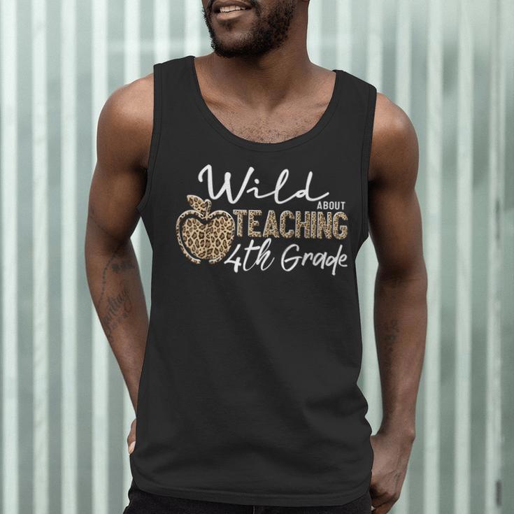 Wild About Teaching School Crew 4th Grade Teacher Squad Men Tank Top, novelty gifts, funny gifts