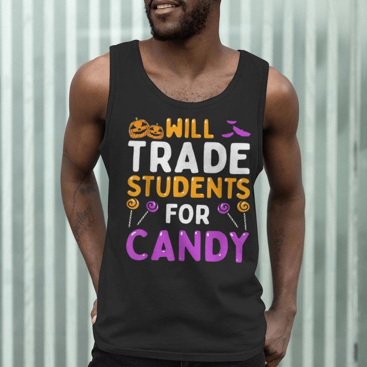 Will Trade Students For Candy Cute Halloween Costume Teacher For Men Women Kids Men Tank Top, novelty gifts, funny gifts
