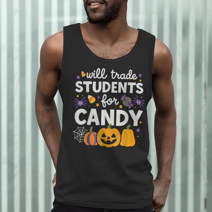 Will Trade Students For Candy Teacher Cute Halloween Men Tank Top, novelty gifts, funny gifts Will Trade Students For Candy Teacher Cute Halloween Men Tank Top, novelty gifts, funny gifts
