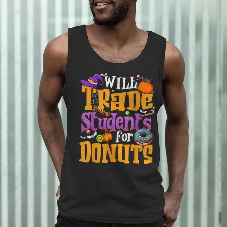Will Trade Students For Donuts Halloween Teacher Men Tank Top, novelty gifts, funny gifts