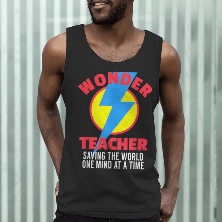 Wonder Teacher Costume Shirt Teacher Halloween Costume Tee Men Tank Top, novelty gifts, funny gifts