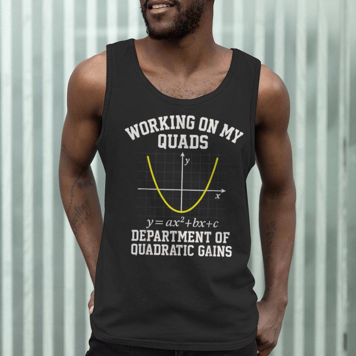 Working On My Quads Algebra Math Gym Teacher Men Tank Top, novelty gifts, funny gifts