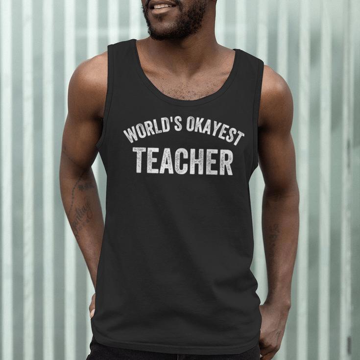World's Okayest Teacher Educator Best Teacher Ever Men Tank Top, novelty gifts, funny gifts World's Okayest Teacher Educator Best Teacher Ever Men Tank Top, novelty gifts, funny gifts