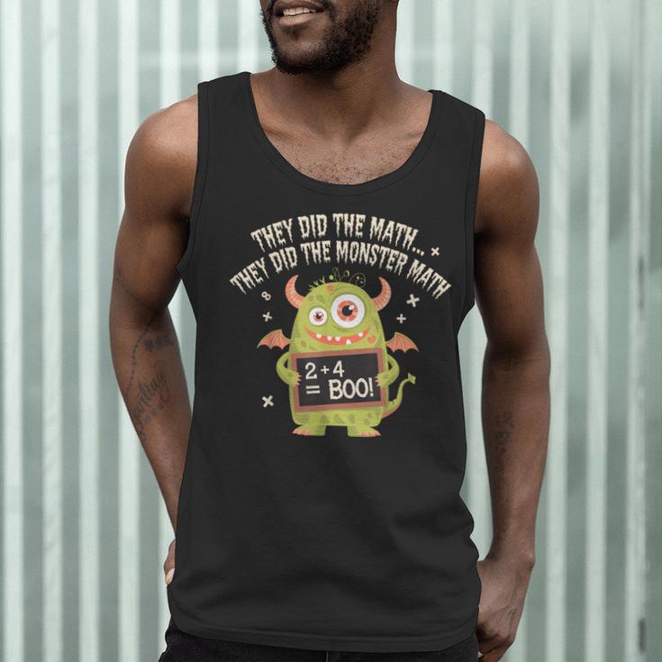They Did The Math They Did The Monster Math Teacher Student Men Tank Top, novelty gifts, funny gifts They Did The Math They Did The Monster Math Teacher Student Men Tank Top, novelty gifts, funny gifts