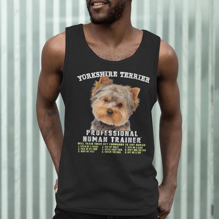 Yorkshire Terrier Yorkie Dog Professional Human Trainer Men Tank Top, novelty gifts, funny gifts