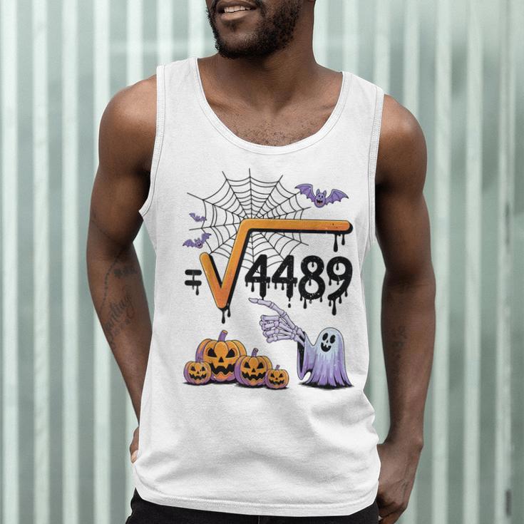 4489 Square Root 67 Math Teacher Halloween Costume Professor Men Tank Top, novelty gifts, funny gifts