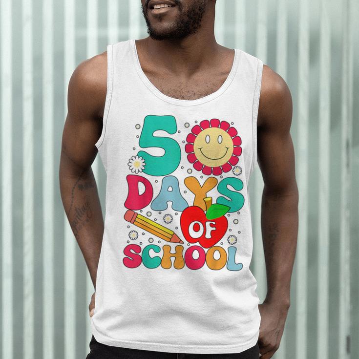 50 Days Of School Teacher Happy 50th Day Of School Kids Men Tank Top, novelty gifts, funny gifts