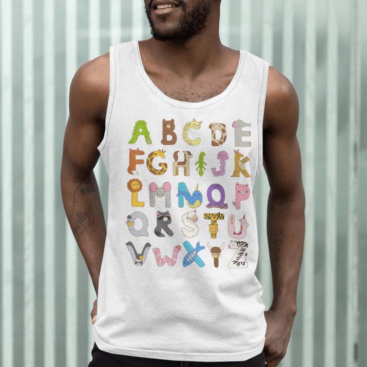 ABC Animals Alphabet Graphic Boys Girls Kindergarten Teacher Men Tank Top, novelty gifts, funny gifts ABC Animals Alphabet Graphic Boys Girls Kindergarten Teacher Men Tank Top, novelty gifts, funny gifts