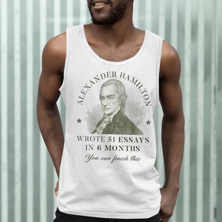 Alexander Hamilton Wrote 51 Essays In 6 Months Teacher Quote Men Tank Top, novelty gifts, funny gifts