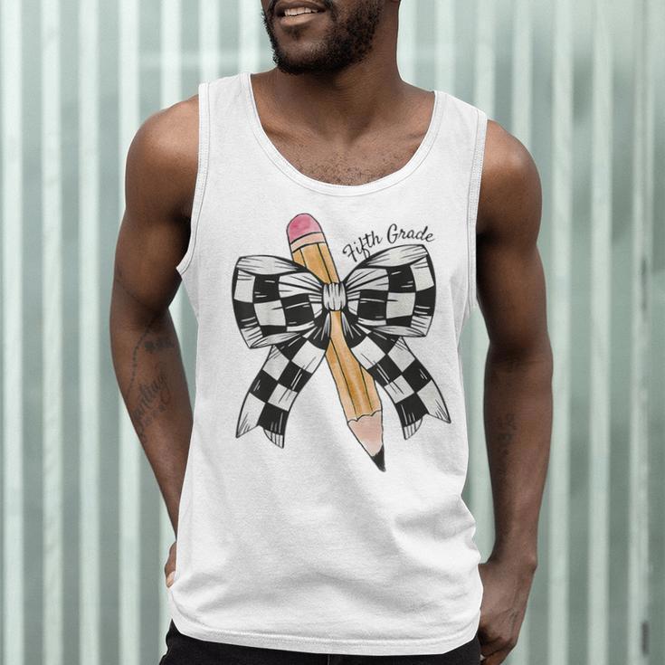 Back To School Hello Fifth Grade Teacher Coquette Pencil Bow Men Tank Top, novelty gifts, funny gifts Back To School Hello Fifth Grade Teacher Coquette Pencil Bow Men Tank Top, novelty gifts, funny gifts