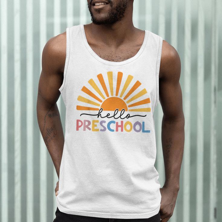 Back To School Hello Preschool For Kids Teacher Women Men Tank Top, novelty gifts, funny gifts Back To School Hello Preschool For Kids Teacher Women Men Tank Top, novelty gifts, funny gifts