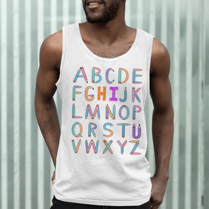 Back To School Kindergarten Alphabet ABC Teacher Women Kids Men Tank Top, novelty gifts, funny gifts Back To School Kindergarten Alphabet ABC Teacher Women Kids Men Tank Top, novelty gifts, funny gifts