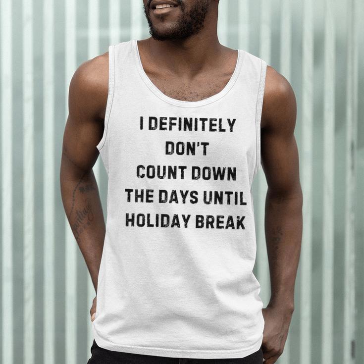 Back To School Teacher Outfit I Definitely Don't Count Down Holiday Break Lie Party Men Tank Top, novelty gifts, funny gifts Back To School Teacher Outfit I Definitely Don't Count Down Holiday Break Lie Party Men Tank Top, novelty gifts, funny gifts