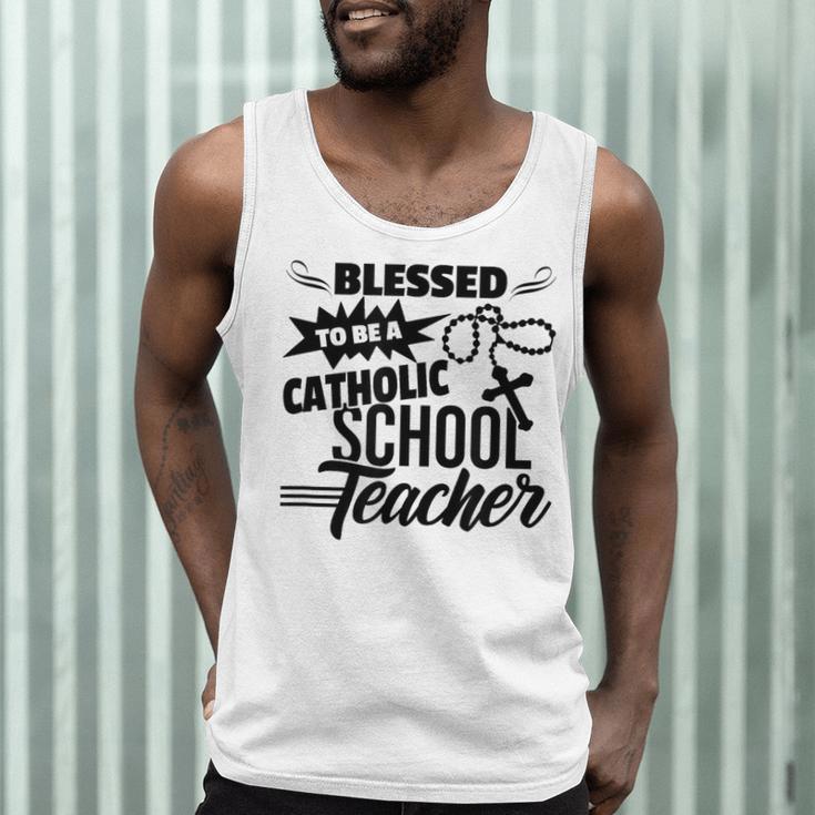 Blessed To Be A Catholic School Teacher Christian Teaching Men Tank Top, novelty gifts, funny gifts Blessed To Be A Catholic School Teacher Christian Teaching Men Tank Top, novelty gifts, funny gifts