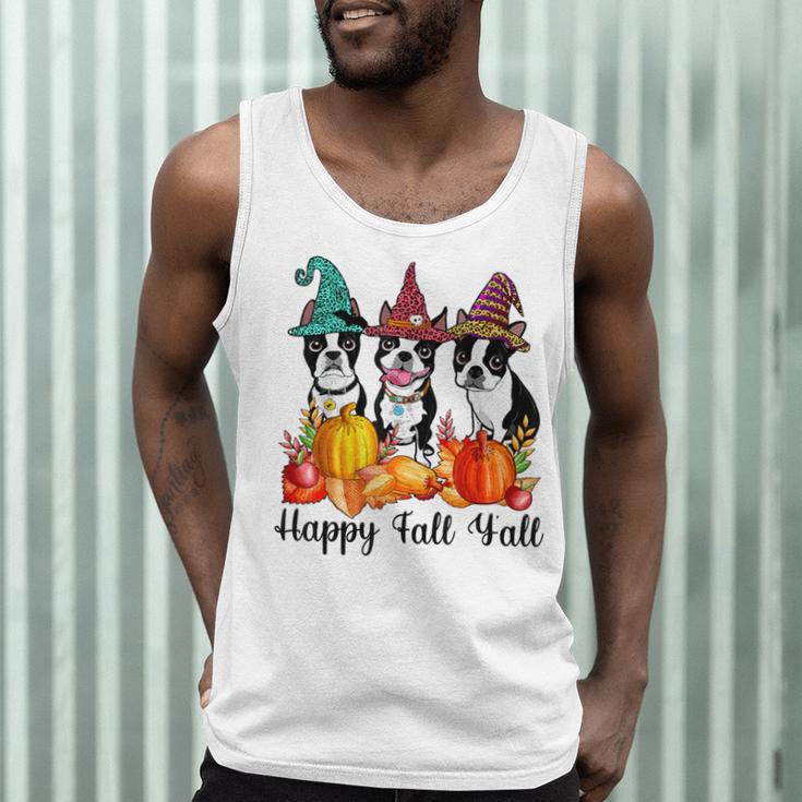Boston Terrier Dog Lover Fall Ya'Ll Halloween Costume Men Women Men Tank Top, novelty gifts, funny gifts