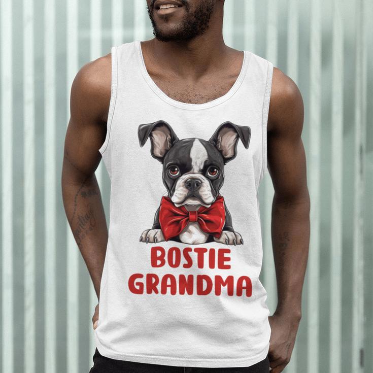 Boston Terrier Grandma Dog Lovers Puppy Bostie Owner Men Tank Top, novelty gifts, funny gifts