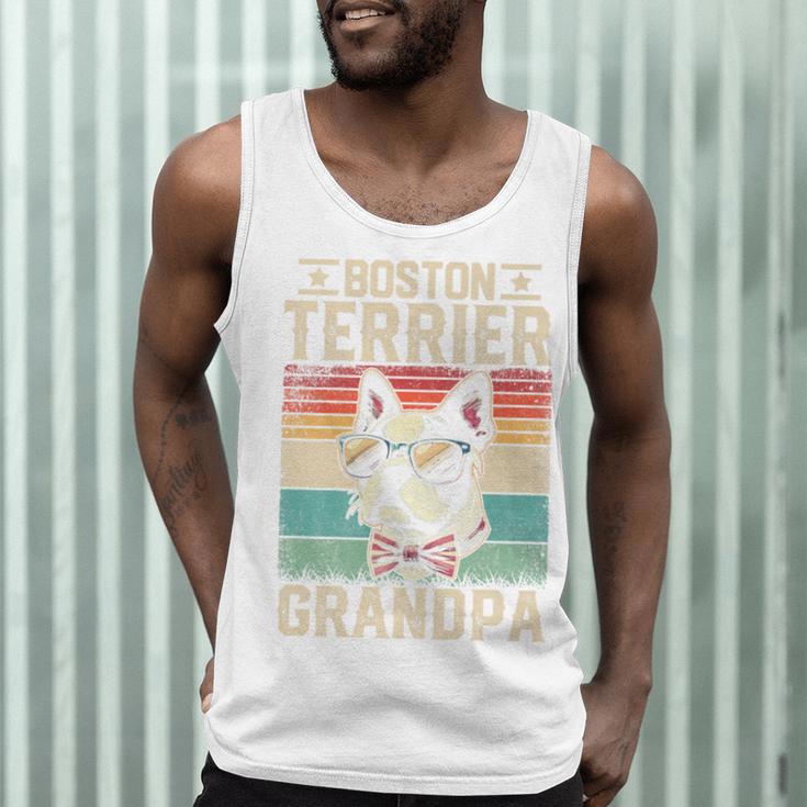 Boston Terrier Grandpa Dog Lover Father's Day Premium Men Tank Top, novelty gifts, funny gifts