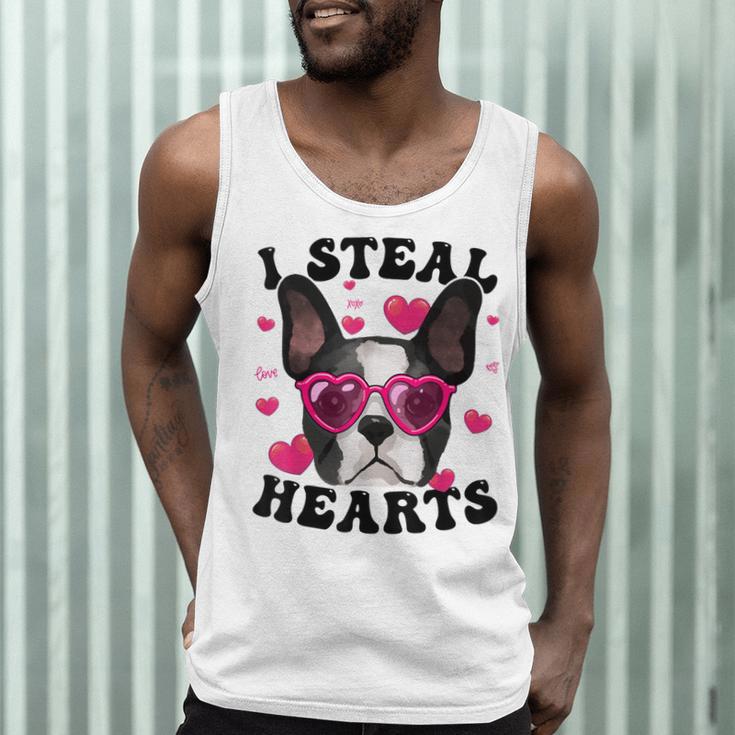 Boston Terrier Heart Glasses Girls Bostie Valentines Day Men Tank Top, novelty gifts, funny gifts
