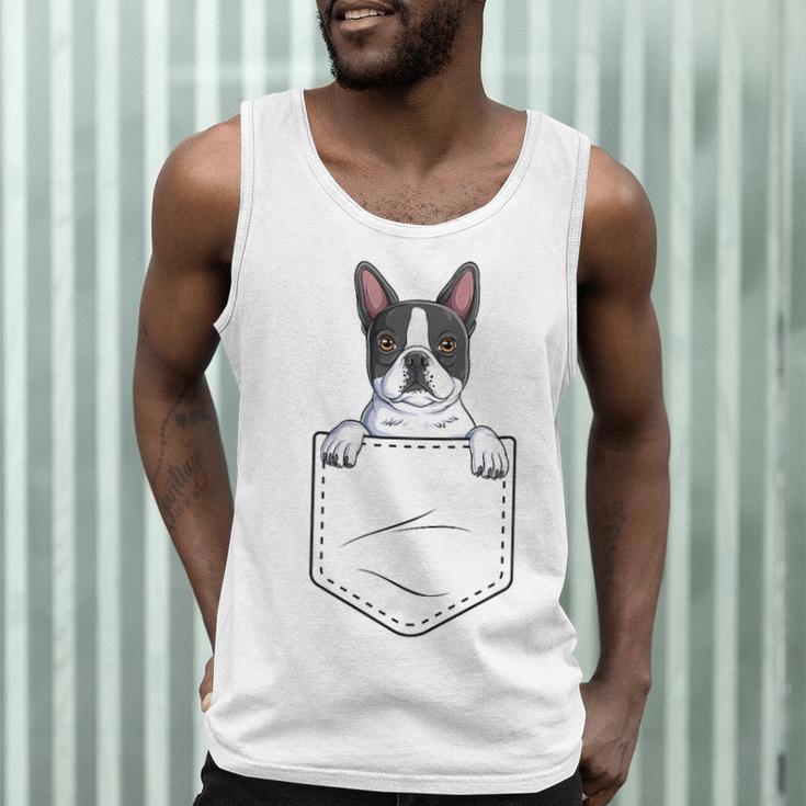 Boston Terrier In The Pocket Cute Boston Terrier Dog Lovers Men Women Girls Kids Men Tank Top, novelty gifts, funny gifts