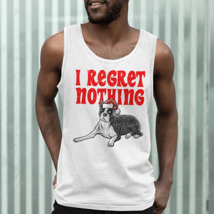 Boston Terrier Santa Claus Hat Merry Christmas Dog X-Mas Men Tank Top, novelty gifts, funny gifts