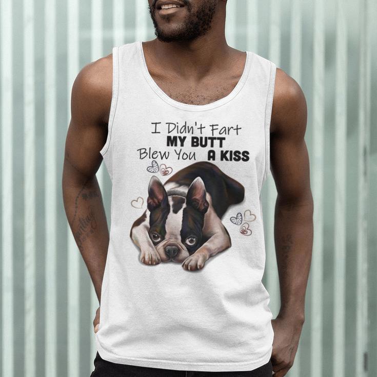 Boston Terrier Shirt I Didn't Fart My Butt Blew You A Kiss Men Tank Top, novelty gifts, funny gifts