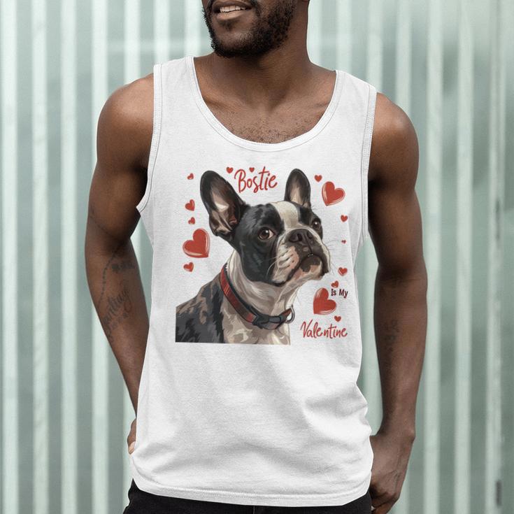Boston Terrier Is My Valentine Cute Pet Dog Owner Valentine Men Tank Top, novelty gifts, funny gifts