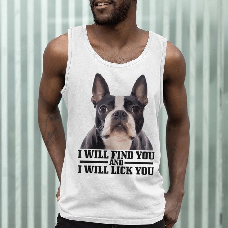 Boston Terrier Will Find And Lick You Bostie Mom Men Tank Top, novelty gifts, funny gifts