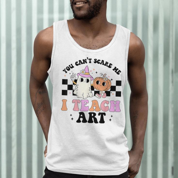You Can't Scare Me I Teach Art Retro Teacher Ghost Halloween Men Tank Top, novelty gifts, funny gifts You Can't Scare Me I Teach Art Retro Teacher Ghost Halloween Men Tank Top, novelty gifts, funny gifts