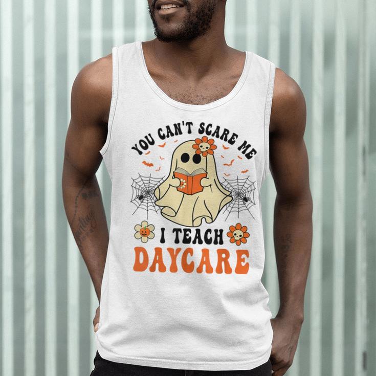 You Can't Scare Me I Teach Daycare Teacher Halloween Ghost Men Tank Top, novelty gifts, funny gifts