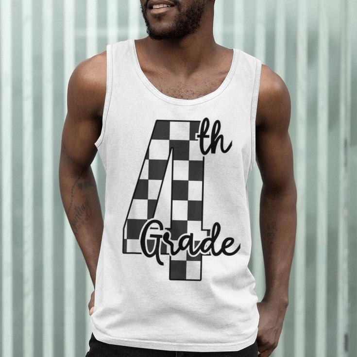 Checkered Fourth Grade Back To School Teachers Students Men Tank Top, novelty gifts, funny gifts Checkered Fourth Grade Back To School Teachers Students Men Tank Top, novelty gifts, funny gifts