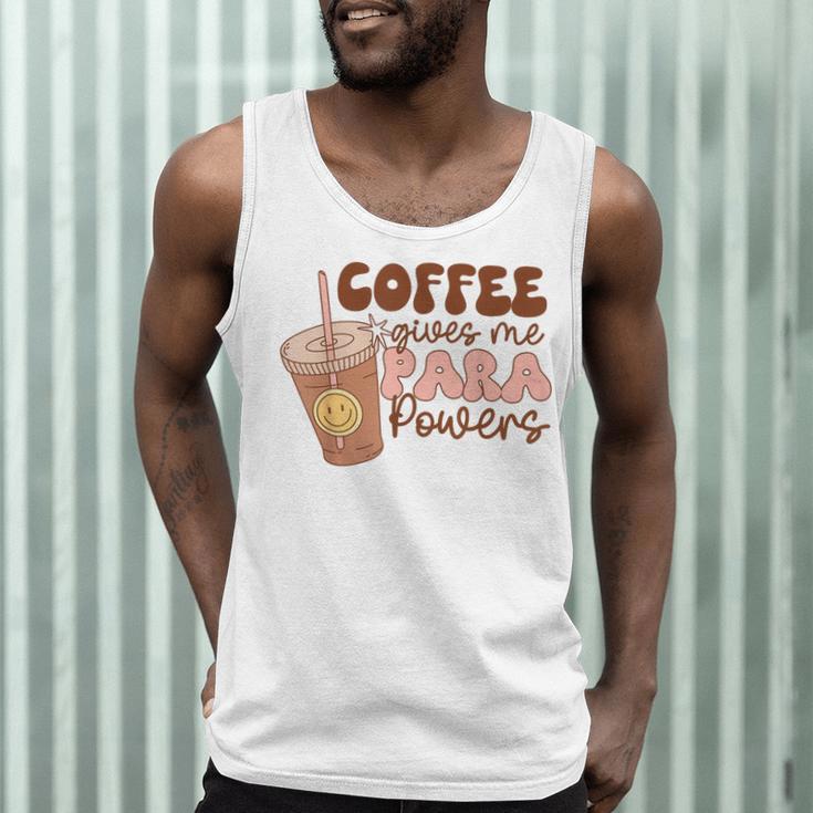 Coffee Gives Me Para Powers Parapro Teacher Squad Men Tank Top, novelty gifts, funny gifts Coffee Gives Me Para Powers Parapro Teacher Squad Men Tank Top, novelty gifts, funny gifts