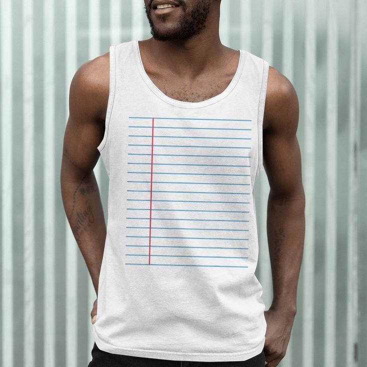 College Ruled Lined Paper Student Teacher Professor Costume Men Tank Top, novelty gifts, funny gifts College Ruled Lined Paper Student Teacher Professor Costume Men Tank Top, novelty gifts, funny gifts