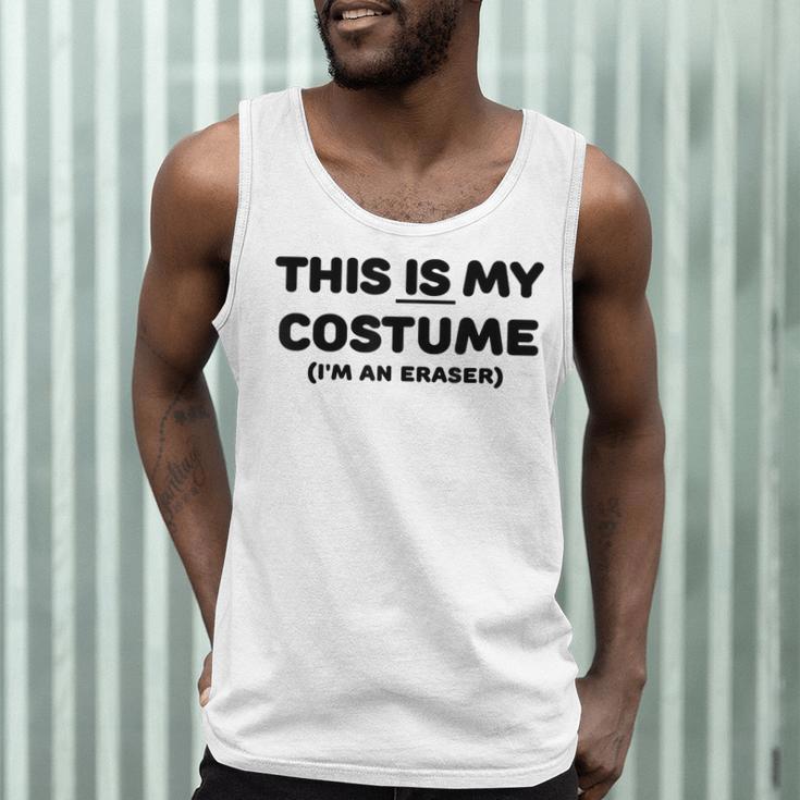 THIS IS MY COSTUME Eraser Teacher Halloween Costume Men Tank Top, novelty gifts, funny gifts