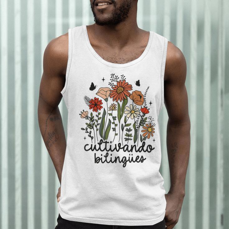 Cultivando Bilingues Dual Language Crew Bilingual Teacher Men Women Girls Kids Men Tank Top, novelty gifts, funny gifts