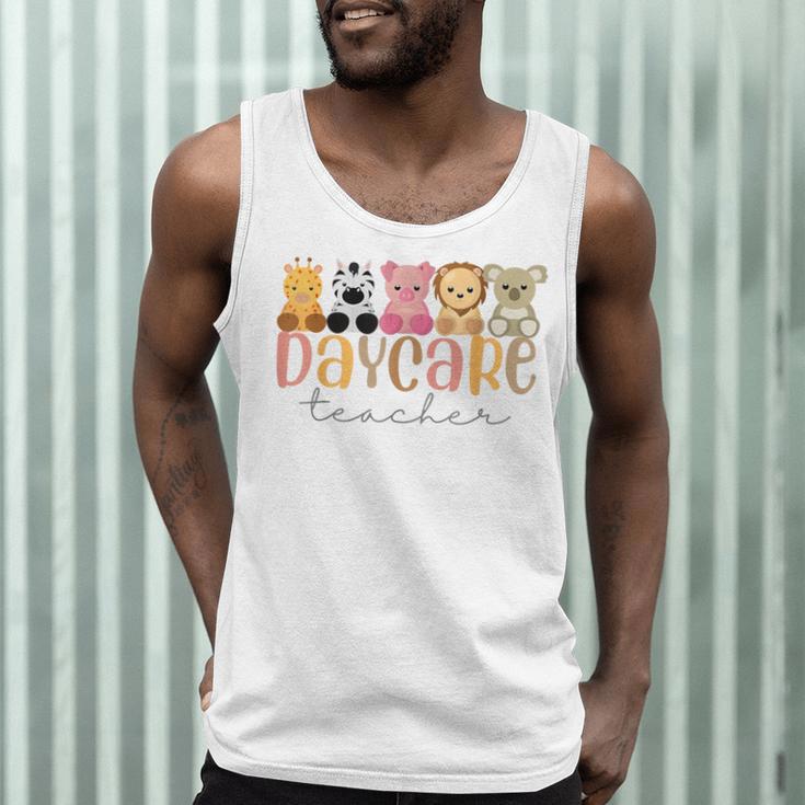 Daycare Teacher Animals Daycare Provider Back To School Men Tank Top, novelty gifts, funny gifts