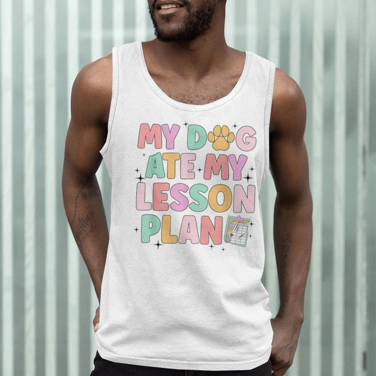 My Dog Ate My Lesson Plan Kindergarten Teacher Dog Lover For Men Women Men Tank Top, novelty gifts, funny gifts My Dog Ate My Lesson Plan Kindergarten Teacher Dog Lover For Men Women Men Tank Top, novelty gifts, funny gifts