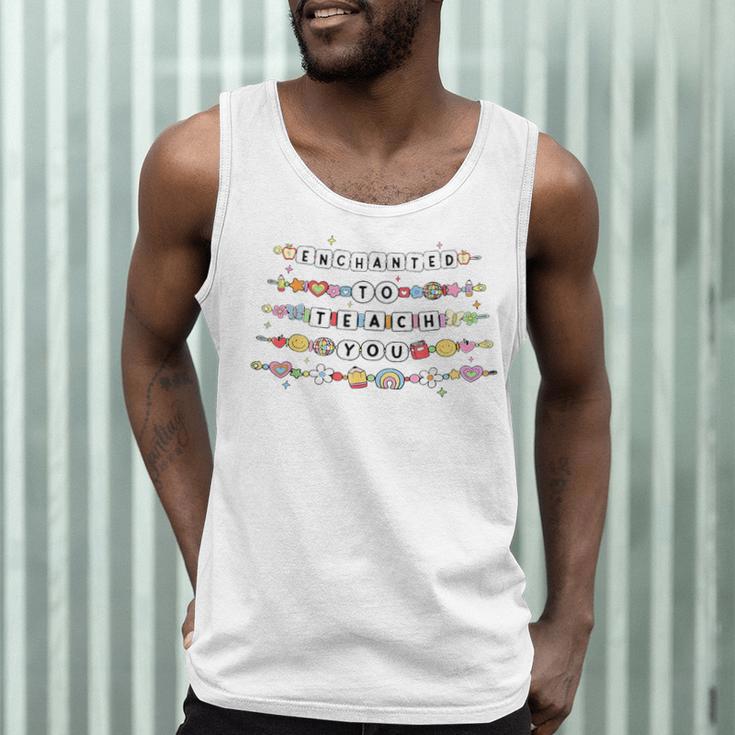 Enchanted To Teach You Friendship Bracelet Teacher Girl Kids Men Tank Top, novelty gifts, funny gifts Enchanted To Teach You Friendship Bracelet Teacher Girl Kids Men Tank Top, novelty gifts, funny gifts