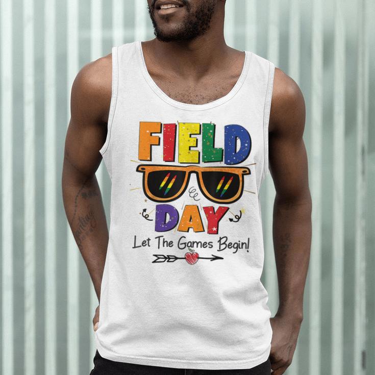 Field Day 2025 Let The Games Begin Kids Boys Girls Teachers Men Tank Top, novelty gifts, funny gifts