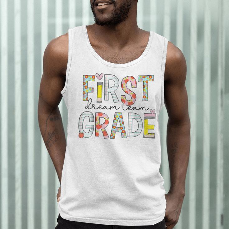 First Grade Dream Team 1st Grade Teacher First Day Of School Men Tank Top, novelty gifts, funny gifts First Grade Dream Team 1st Grade Teacher First Day Of School Men Tank Top, novelty gifts, funny gifts